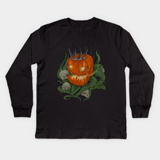 Pumpkin King Kids Long Sleeve T-Shirt